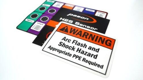 Custom industrial labels